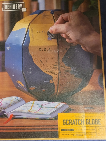 NOB World Travels Scratch Globe Heritage Collective - Picture 2 of 8